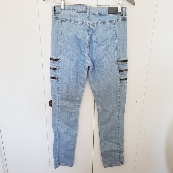 Carmar Alonso skinny stretch jeans zipper thigh distressed - Picture 6 of 11